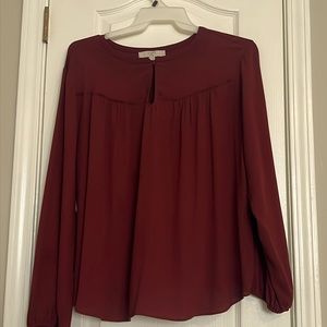 Loft plus long sleeve keyhole shirt size 22